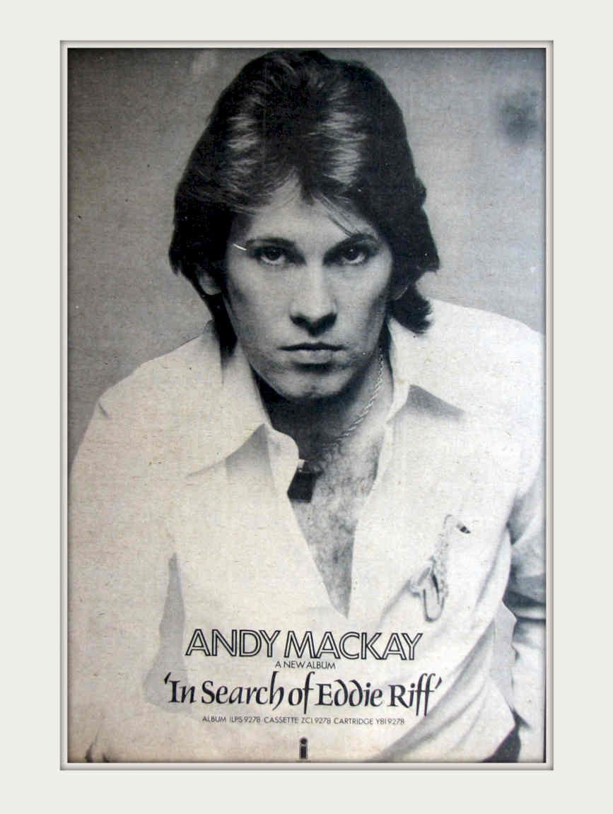Andy Mackay Riff Vintage Retro Advert Poster A4 Photo Print