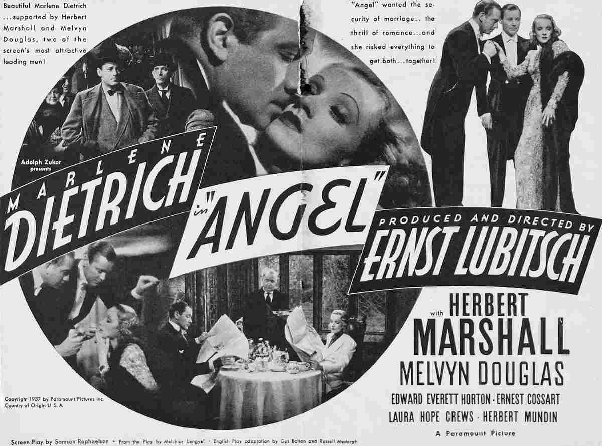 Angel 1937 03 film star poster A4 Photo Print
