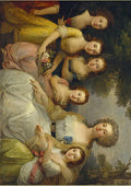 Angelica Kauffman portrait of countess protasova with her nieces A4 Photo Print