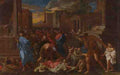 Angelo Caroselli The Plague At Ashdod After Poussin) A4 Photo Print