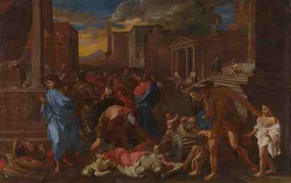 Angelo Caroselli The Plague At Ashdod After Poussin) A4 Photo Print