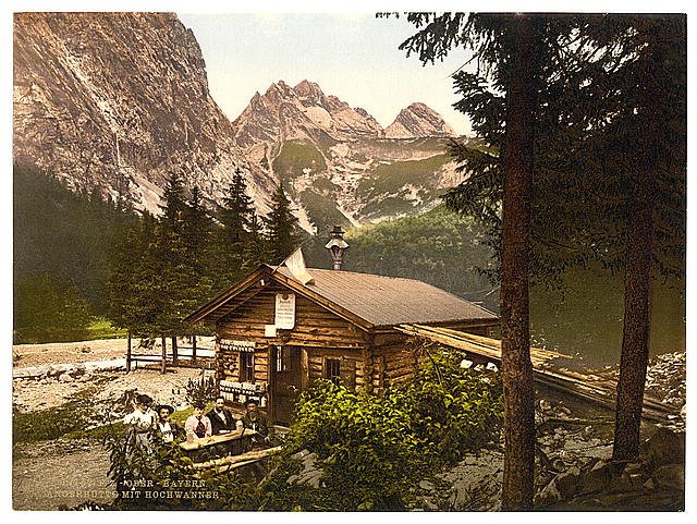 Angerhutte I Hinterrainthal Upper Bavaria Vintage A4 Photo Print