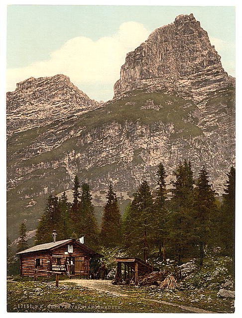 Angerhutte II Hinterrainthal Upper Bavaria Vintage A4 Photo Print
