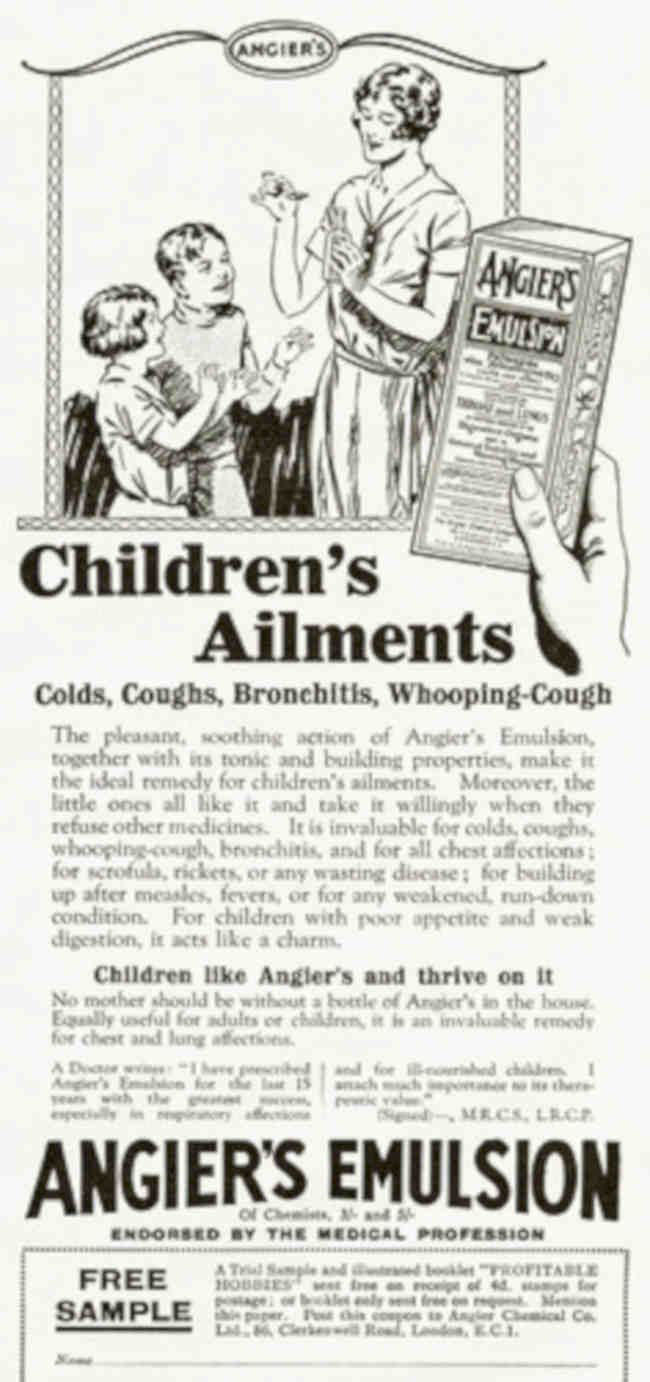 Angiers Emulsion Children Vintage Retro Advert Poster A4 Photo Print