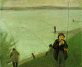 Anglers On The Rhine Macke A4 Photo Print