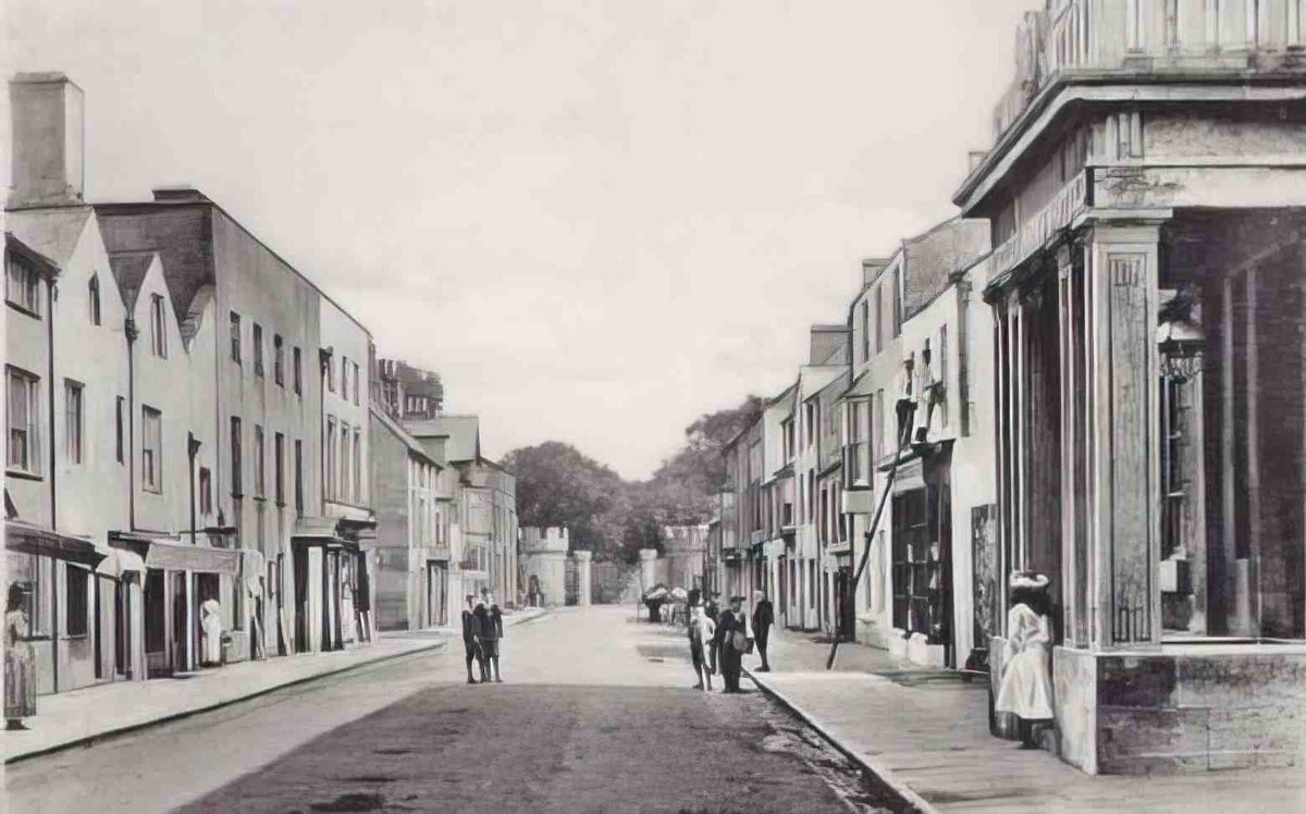 Anglesey Beaumaris Castle Street 1910s Vintage A4 Photo Print