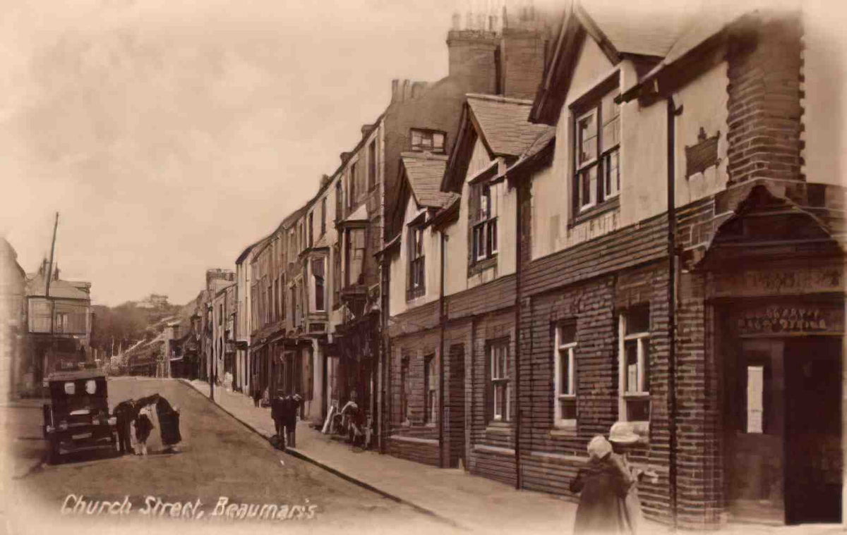 Anglesey Beaumaris Church Street 1920s Vintage A4 Photo Print