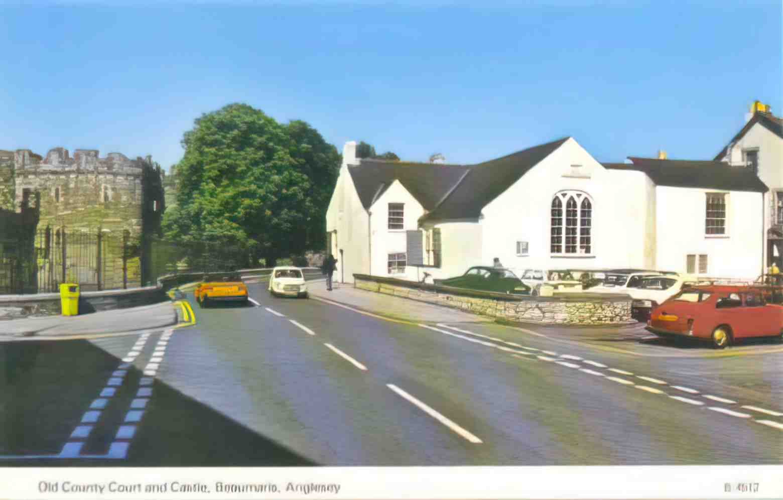 Anglesey Beaumaris County Court and Castle 1960s Vintage A4 Photo Print