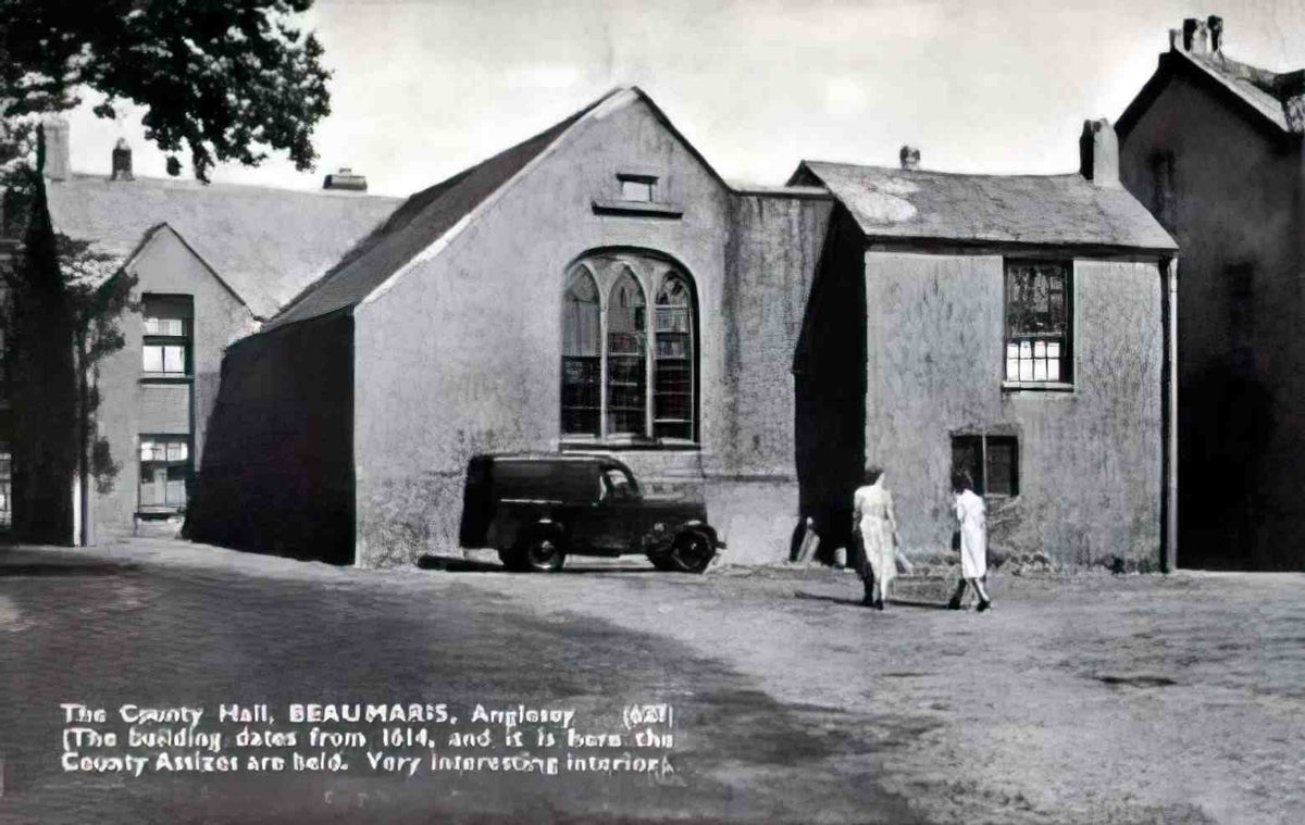 Anglesey BeaumarisCounty Hall Vintage A4 Photo Print