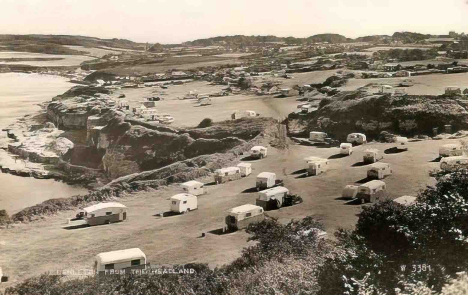Anglesey Benllech Caravan Sites 1950s Vintage A4 Photo Print