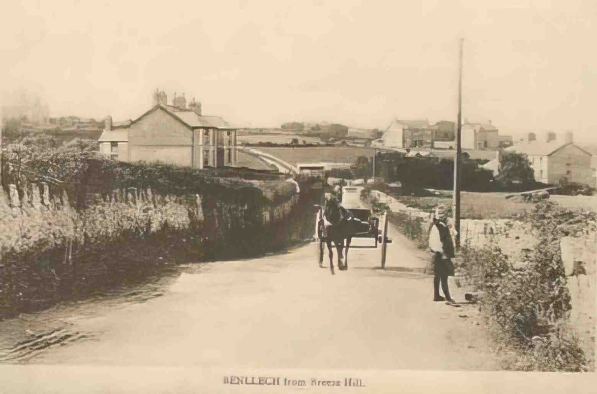 Anglesey Benllech from Breeze Hill Vintage A4 Photo Print
