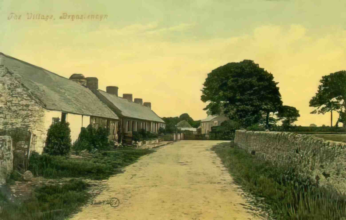 Anglesey Brynsiencyn Village 1900s Vintage A4 Photo Print