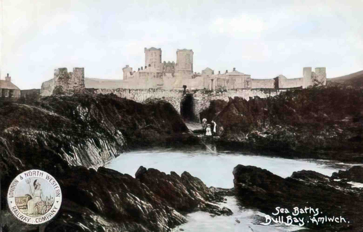 Anglesey Bull Bay Sea Baths Vintage A4 Photo Print