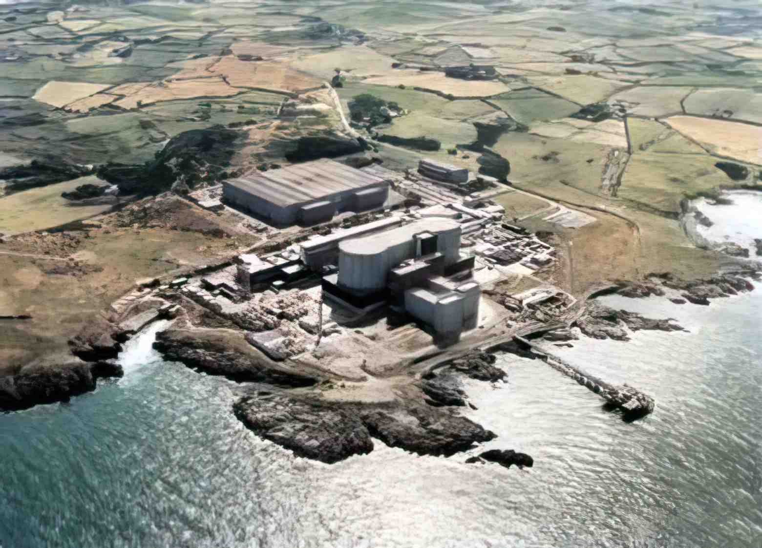 Anglesey Cemaes Bay Wylfa Power Station Vintage A4 Photo Print