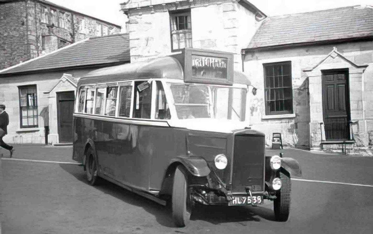 Anglesey General Pritchards Bus Vintage A4 Photo Print