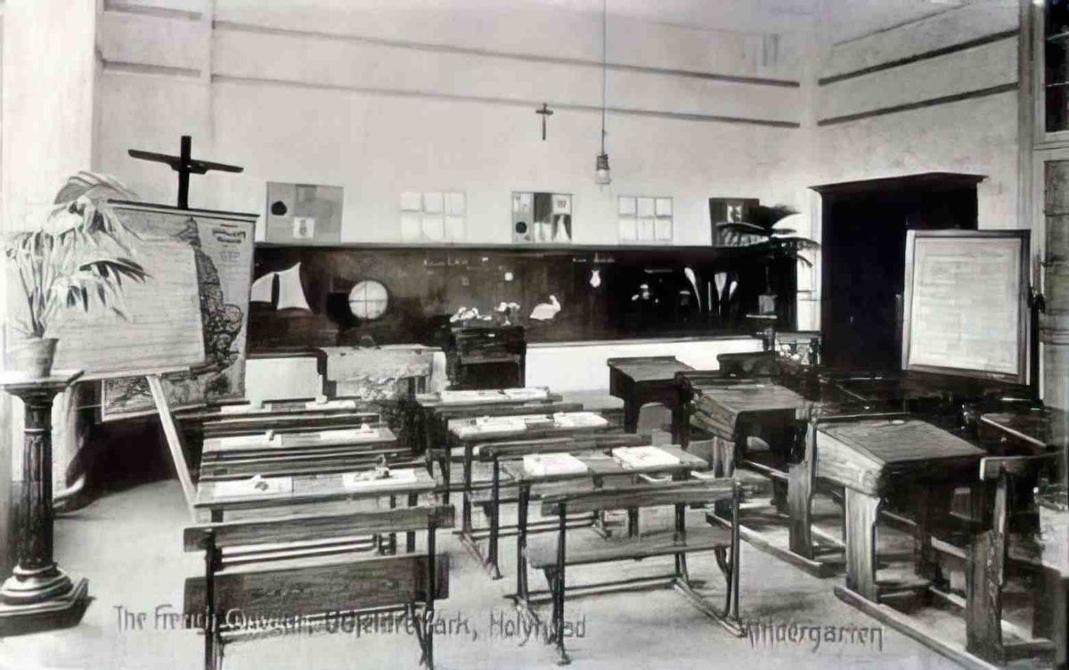 Anglesey Holyhead Convent Kindergarten 1910 Vintage A4 Photo Print
