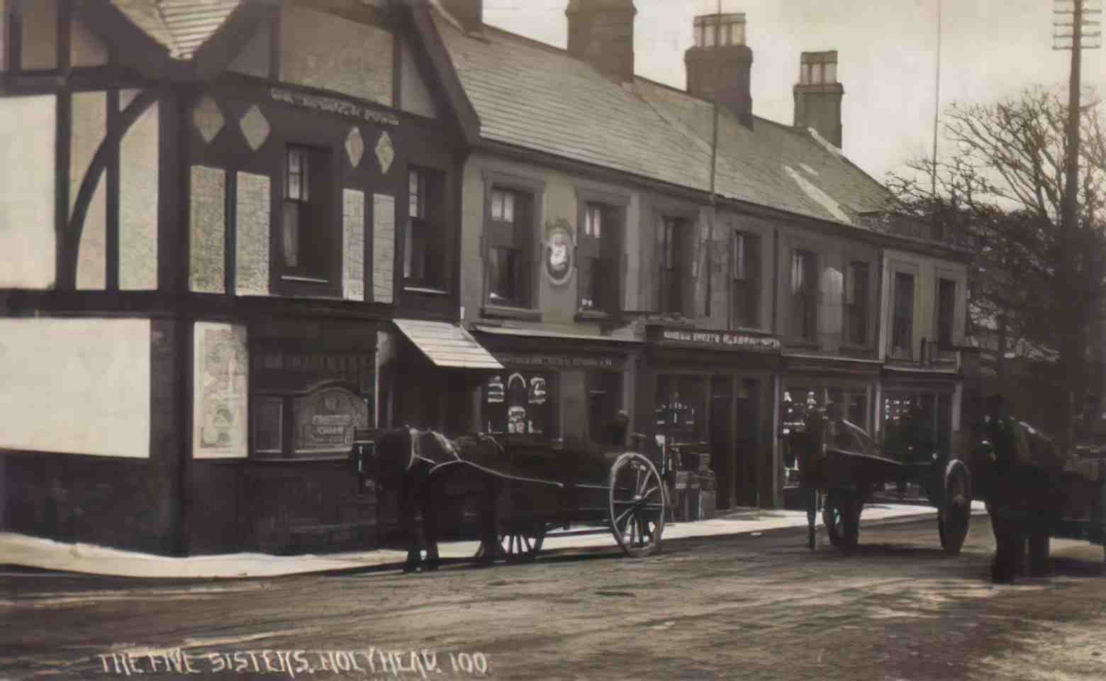Anglesey Holyhead Five Sisters Vintage A4 Photo Print