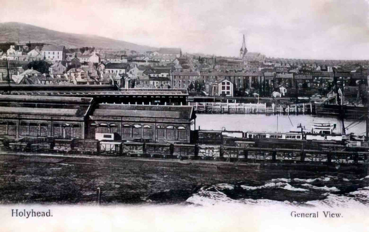 Anglesey Holyhead Gen View 1900's Vintage A4 Photo Print