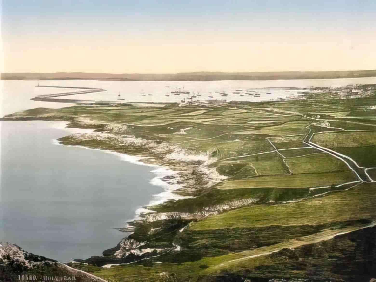 Anglesey Holyhead General View Vintage A4 Photo Print