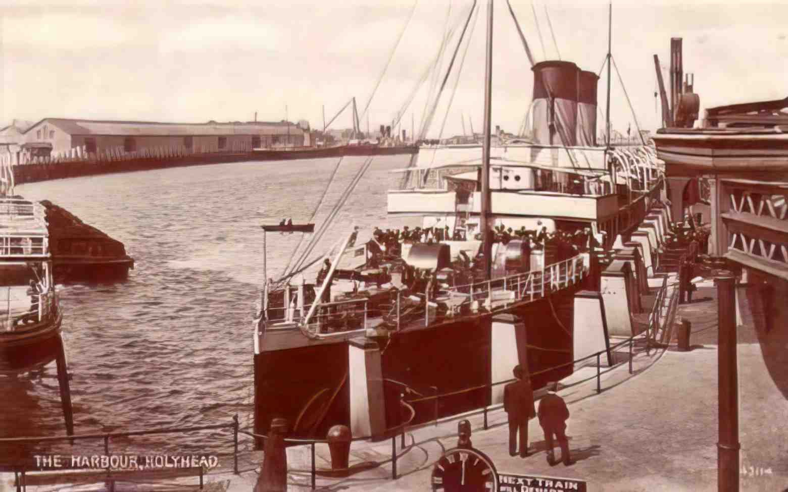 Anglesey Holyhead Harbour Vintage A4 Photo Print