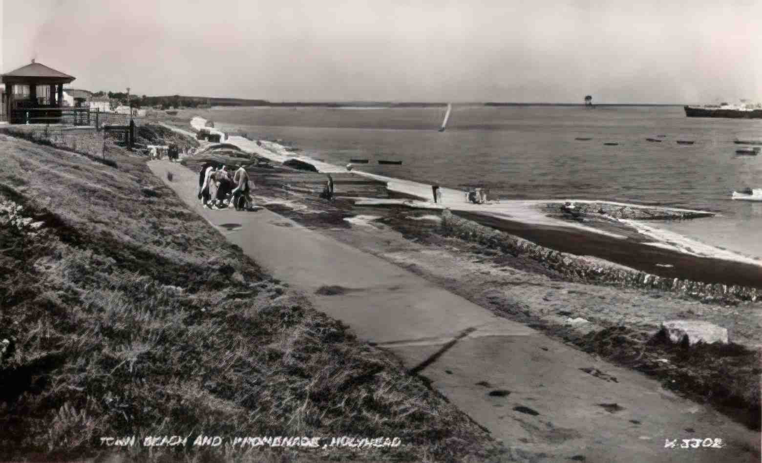 Anglesey Holyhead Newry Beach 1950s Vintage A4 Photo Print