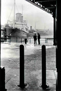 Anglesey Holyhead Railway Station and Mail Boat Vintage A4 Photo Print
