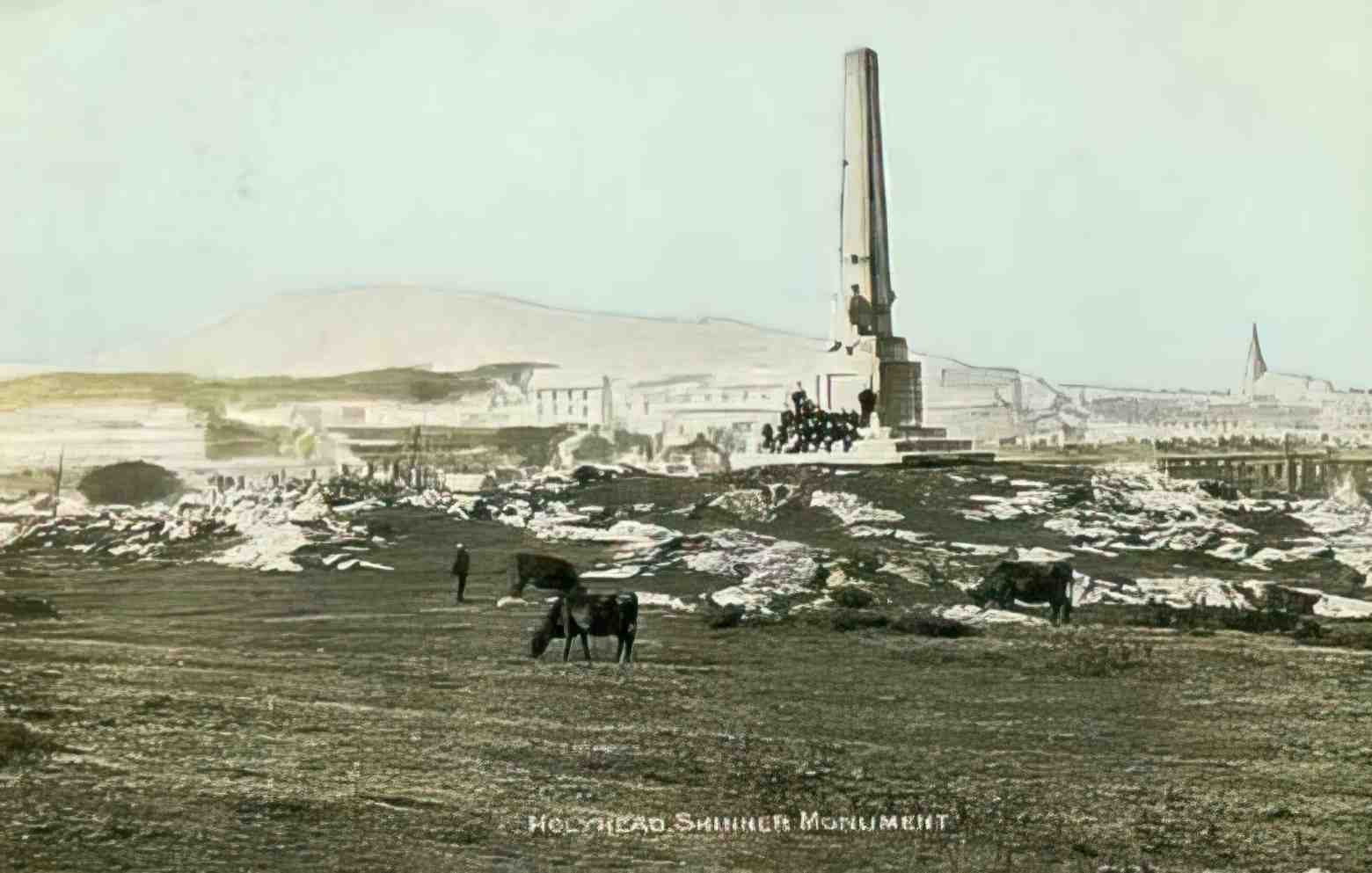 Anglesey Holyhead Skinners Monument 1900s Vintage A4 Photo Print