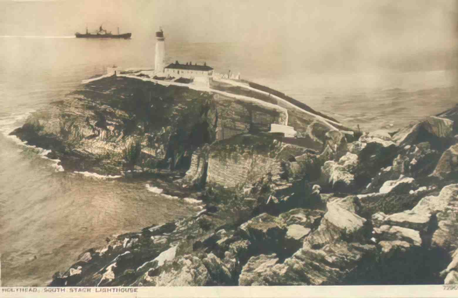 Anglesey Holyhead South Stack 1930s II Vintage A4 Photo Print
