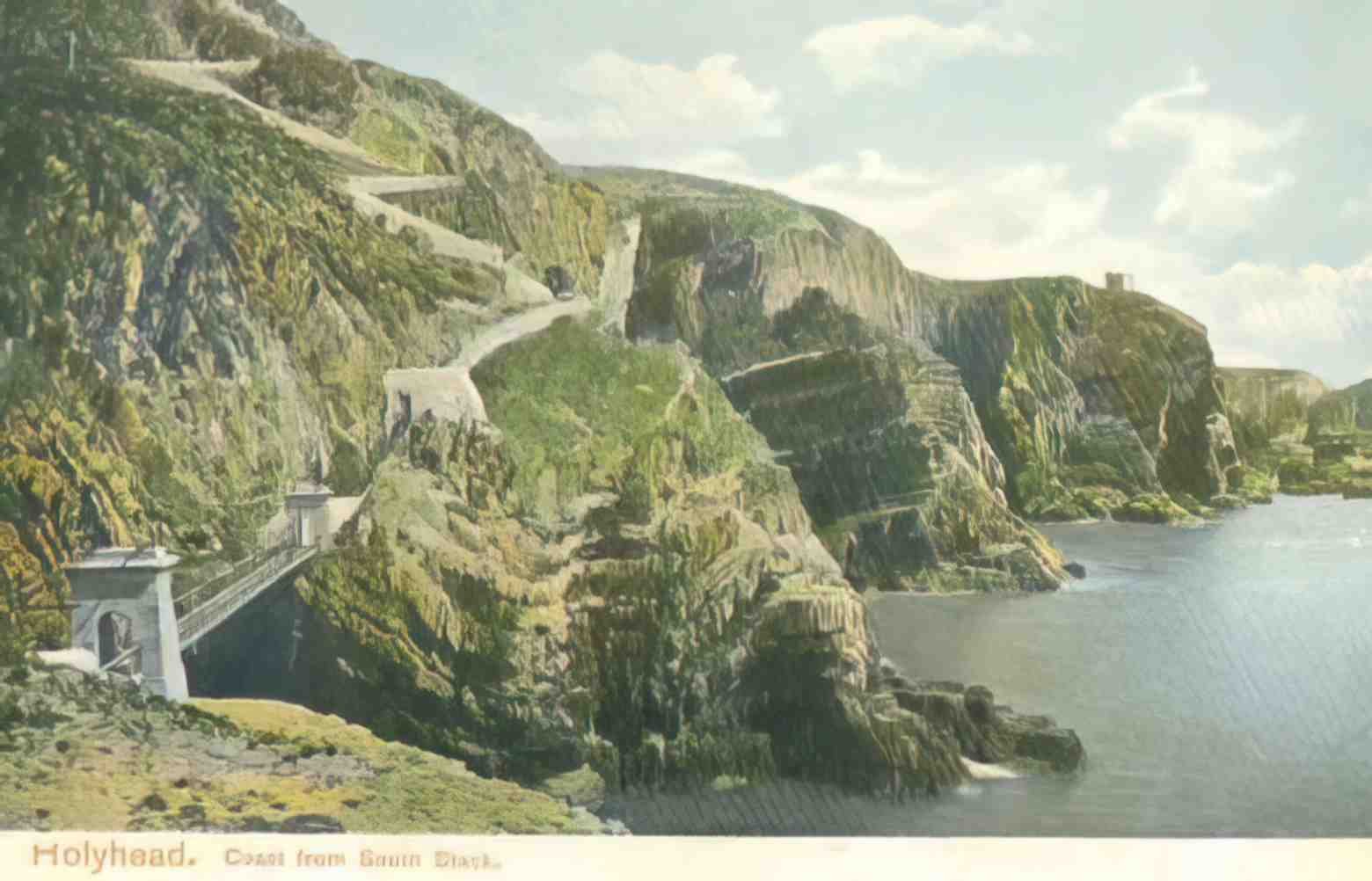 Anglesey Holyhead South Stack Coast Vintage A4 Photo Print