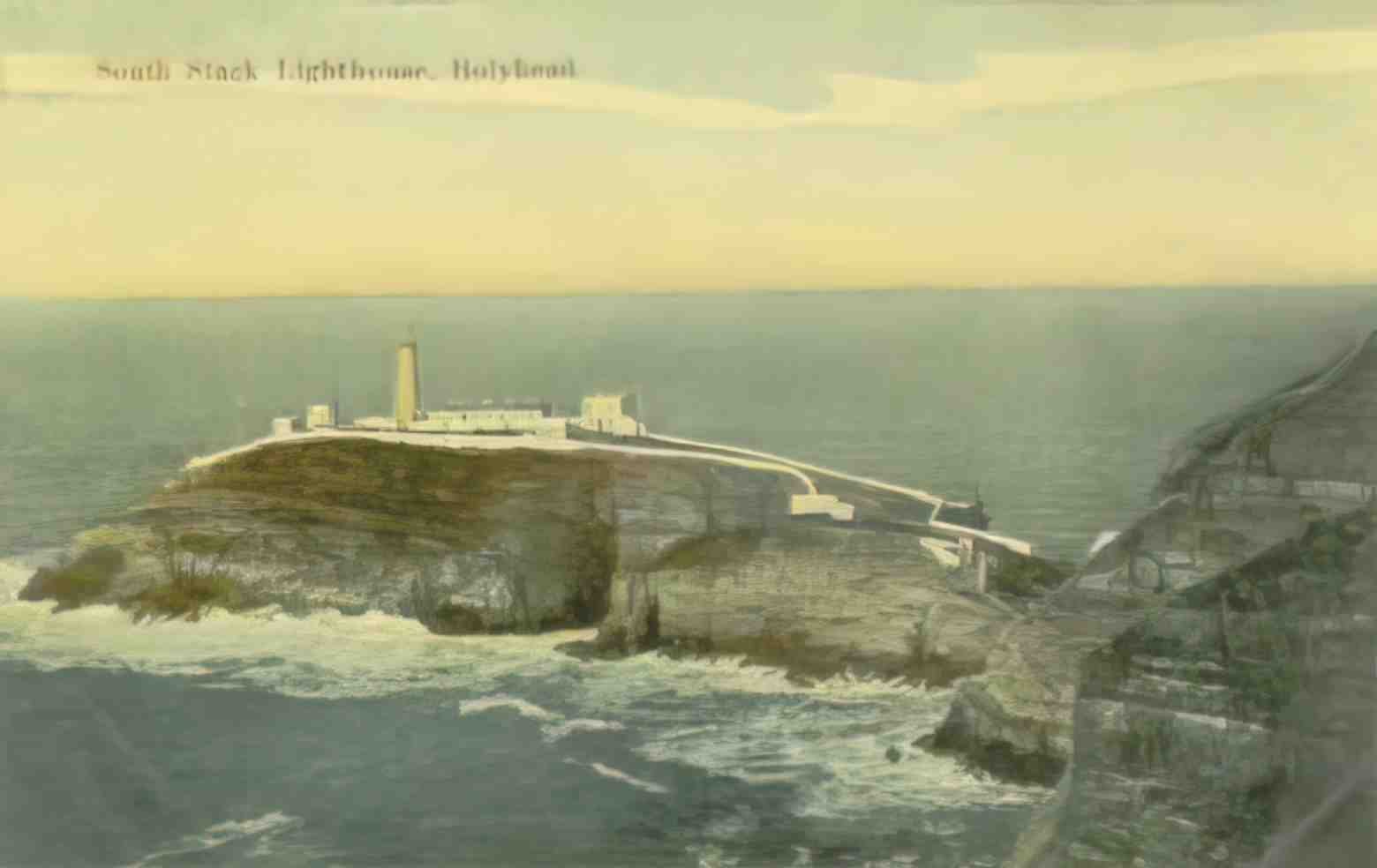 Anglesey Holyhead South Stack Lighthouse 1900s Vintage A4 Photo Print