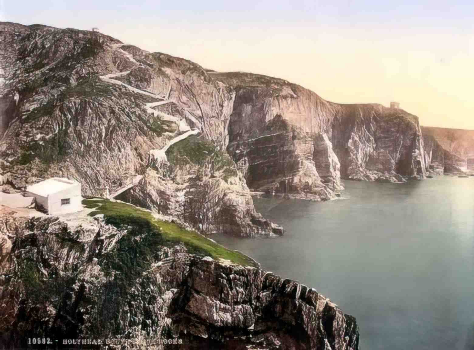 Anglesey Holyhead South Stack Rocks Vintage A4 Photo Print