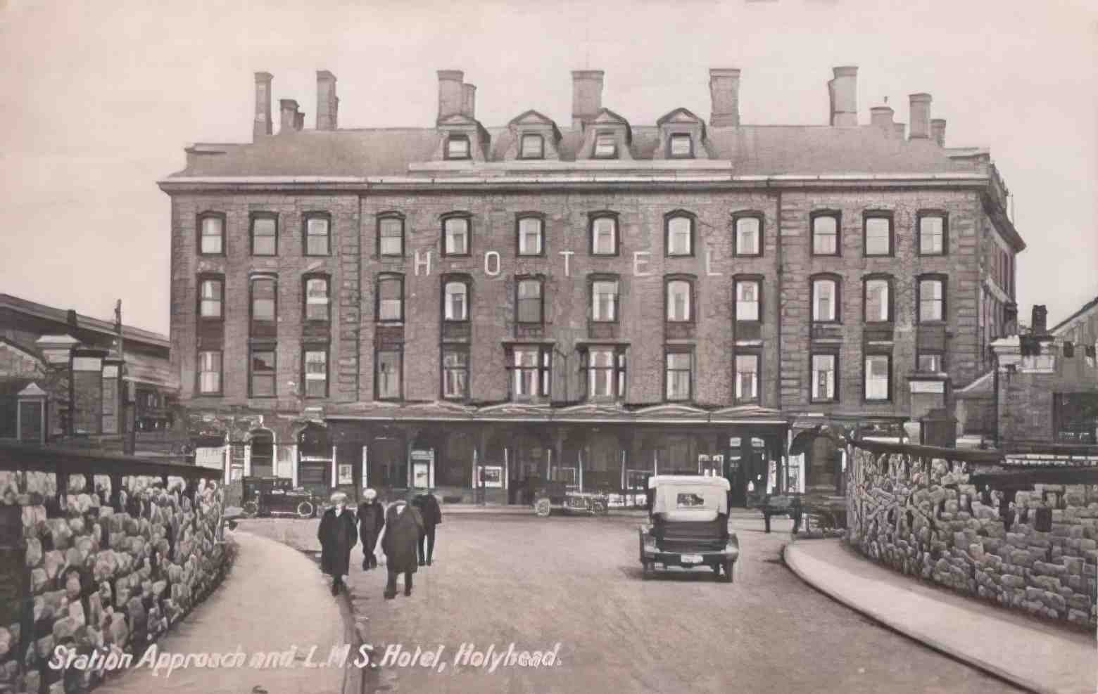 Anglesey Holyhead Station Approach Vintage A4 Photo Print