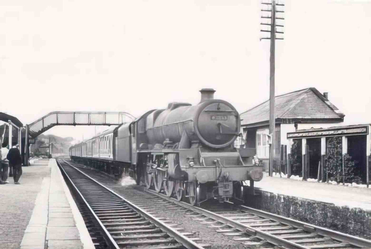 Anglesey Llanfairpwll Train to Holyhead 1962 Vintage A4 Photo Print