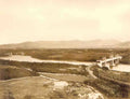 Anglesey Llanfairpwll View of the two Bridges Vintage A4 Photo Print