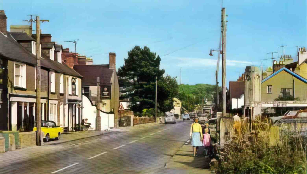 Anglesey Llanfairpwll Village 1960's Vintage A4 Photo Print