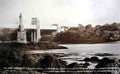 Anglesey Menai Bridge Nelsons Monument Vintage A4 Photo Print