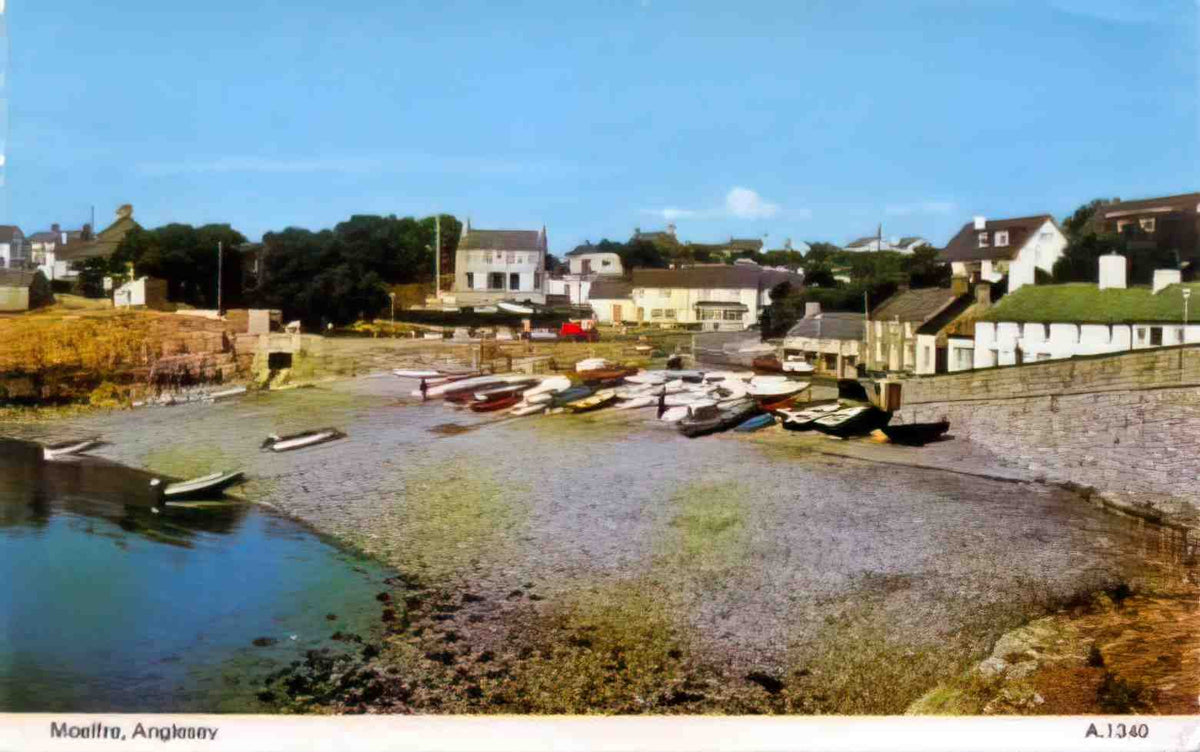 Anglesey Moelfre Front Vintage A4 Photo Print
