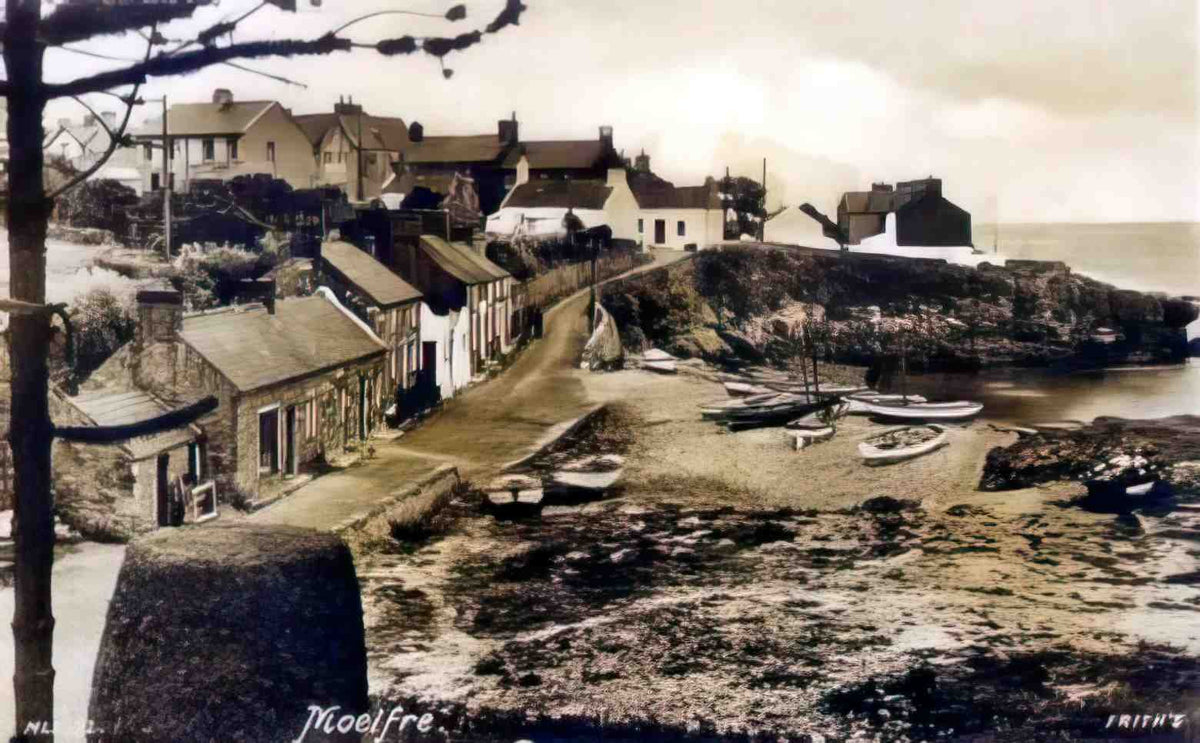 Anglesey Moelfre Vintage A4 Photo Print