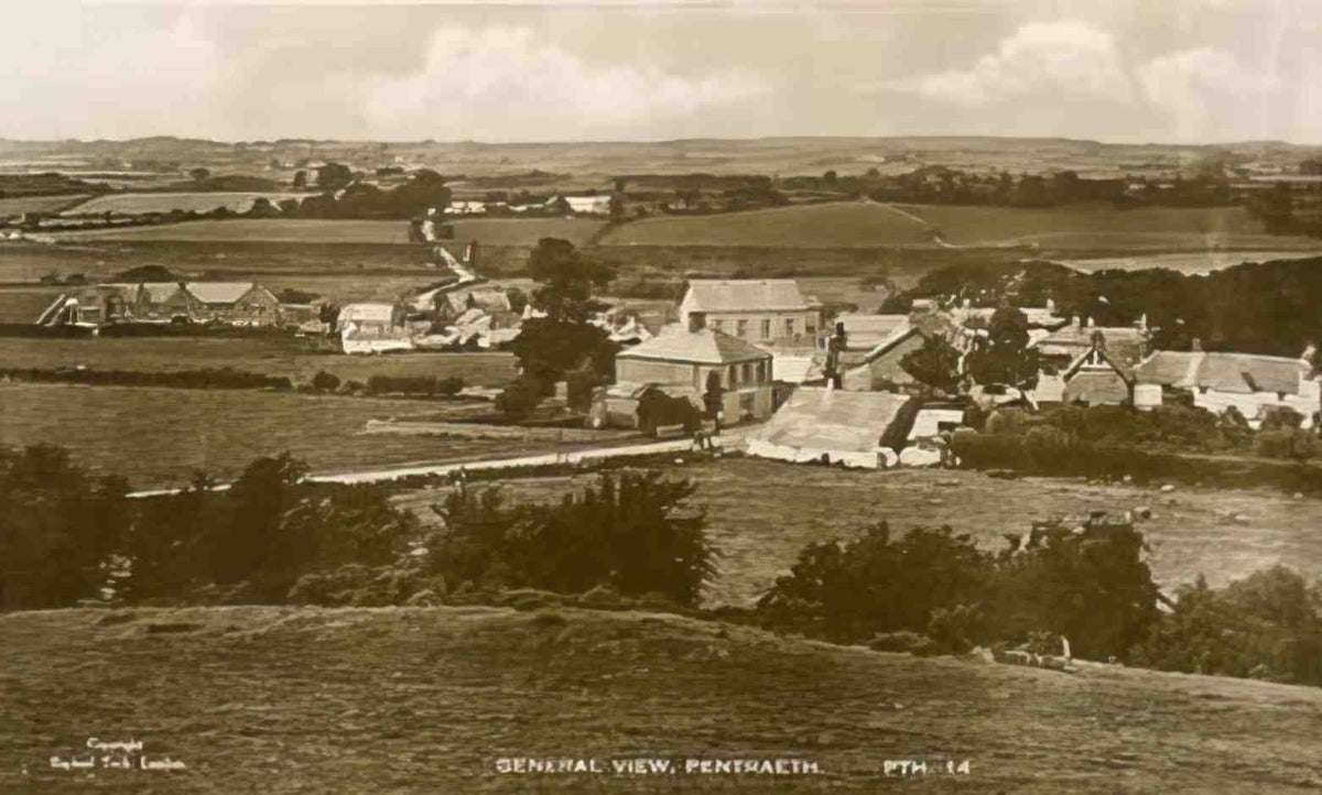 Anglesey Pentraeth General View Vintage A4 Photo Print