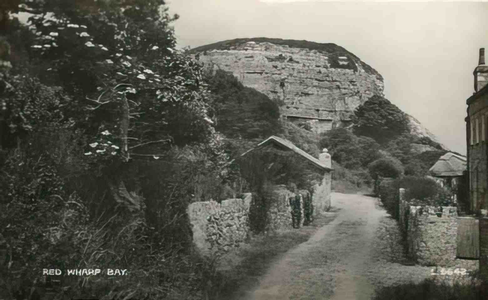 Anglesey Red Wharf Bay Castle Rock Lane 1930s Vintage A4 Photo Print