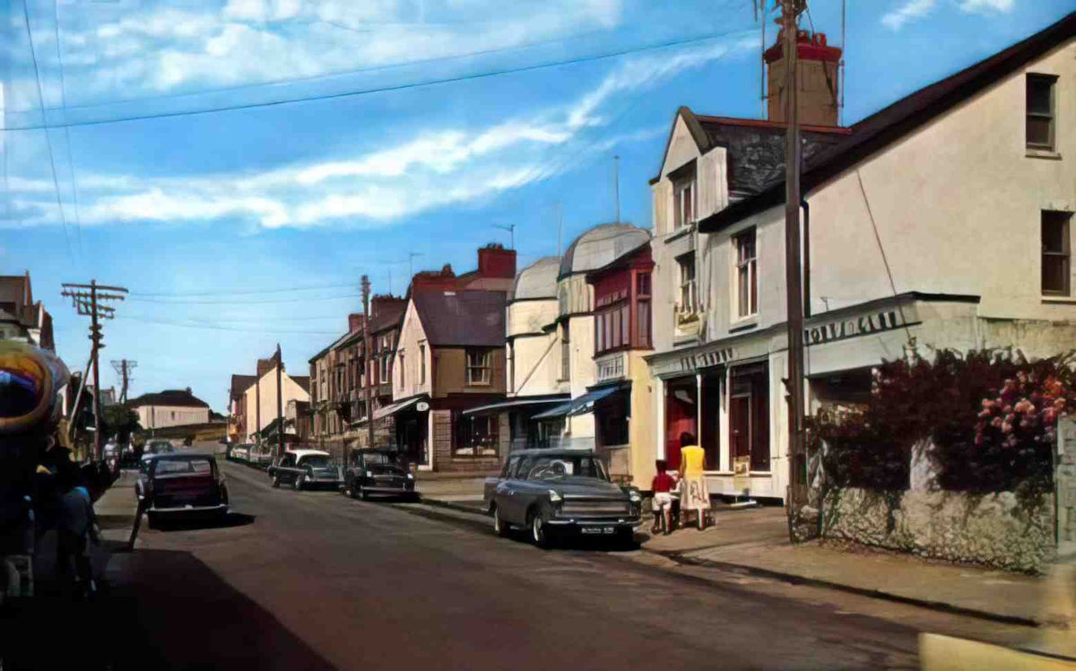 Anglesey Rhosneigr High Street 1960's Vintage A4 Photo Print