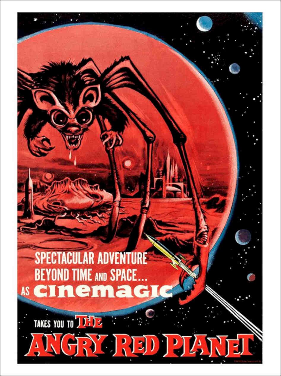 Angry Red Planet Vintage Retro Advert Poster A4 Photo Print