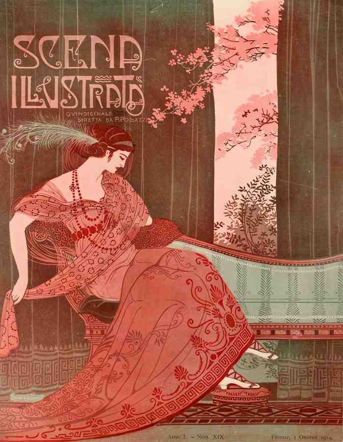 AnichiniGirlSofa Vintage Advert A4 Photo Print