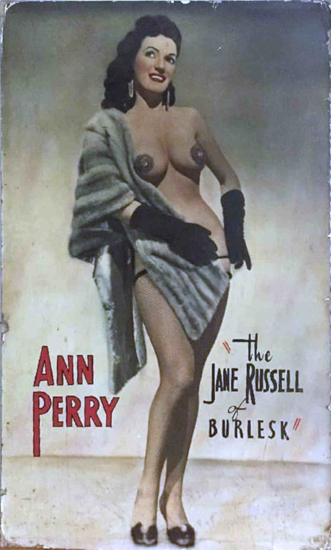 Ann Perry Burlesque Vintage Retro Advert Poster A4 Photo Print