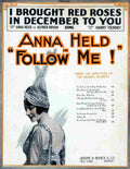 Anna Held Sheet Music Follow Me film star poster A4 Photo Print