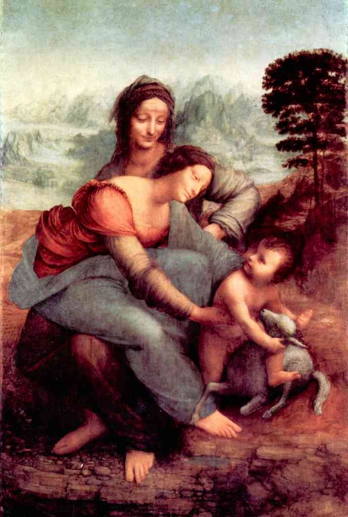 Anna Selbdritt 2 Da Vinci A4 Photo Print