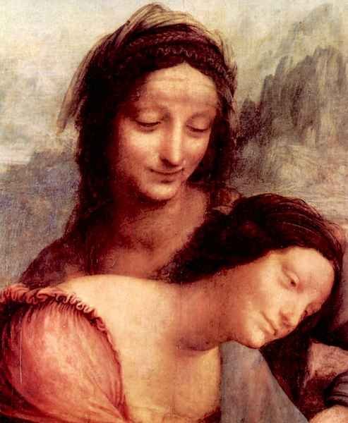 Anna Selbdritt 2 detail by Da Vinci A4 Photo Print