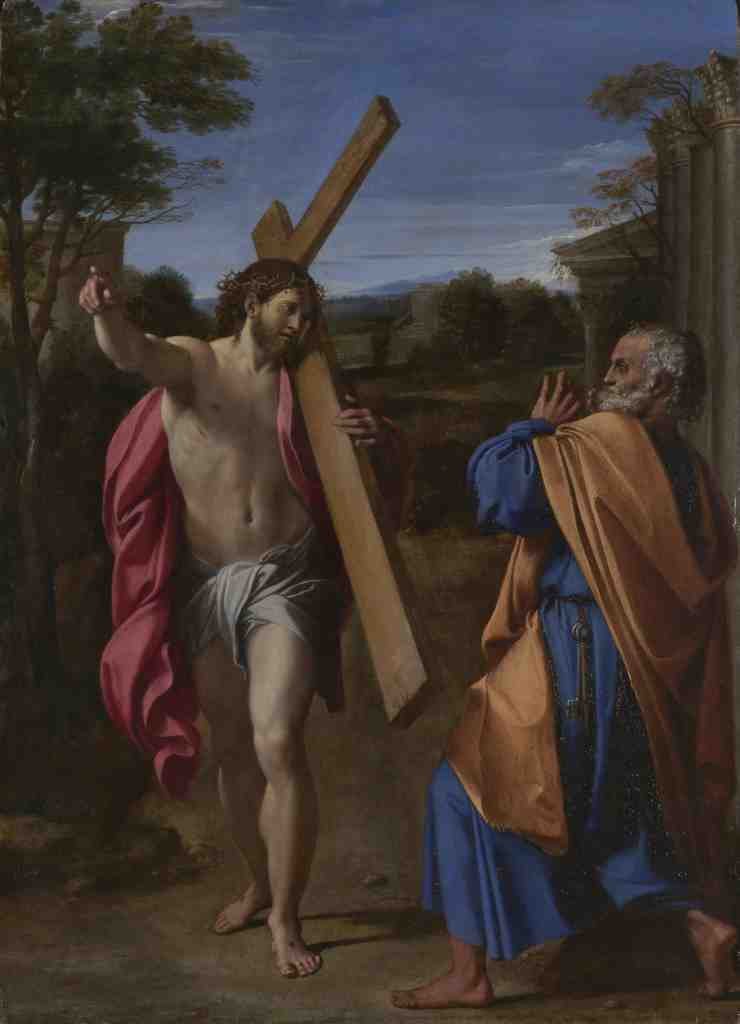 Annibale Carracci Christ appearing to Saint Peter on the Appian Way A4 Photo Print