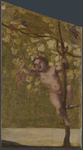 Annibale Carracci Putto gathering Grapes A4 Photo Print