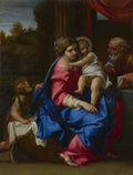 Annibale Carracci The Holy Family with the Infant Saint John the Baptist A4 Photo Print